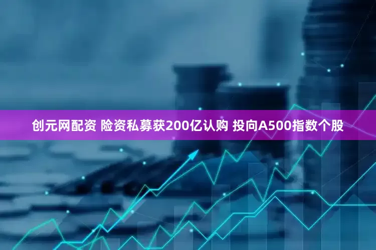 创元网配资 险资私募获200亿认购 投向A500指数个股