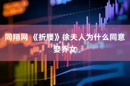 同翔网 《折腰》徐夫人为什么同意娶乔女